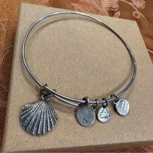 Alex and Ani Seashell Charm Expandable Bracelet